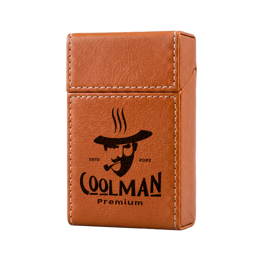 Flip Top PU Leather Full Bag Cigarette Cases - Custom Promo Now - UK