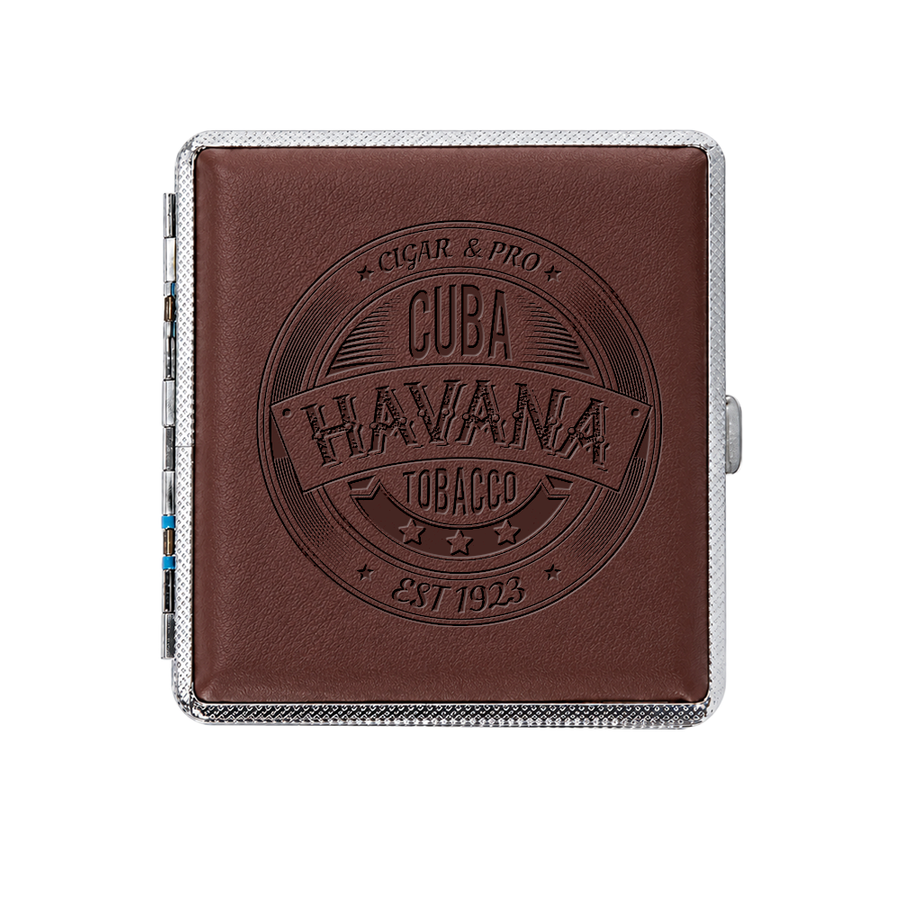 Leather Grain Metal Cigarette Cases - Custom Promo Now - UK