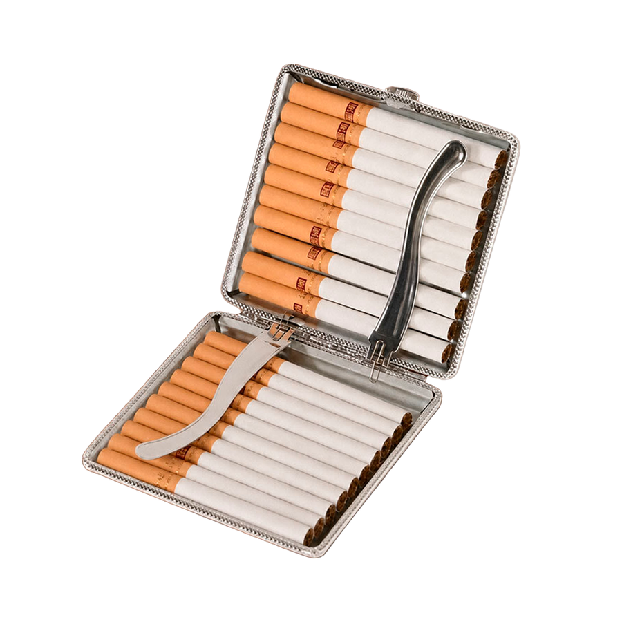 Leather Grain Metal Cigarette Cases - Custom Promo Now - UK