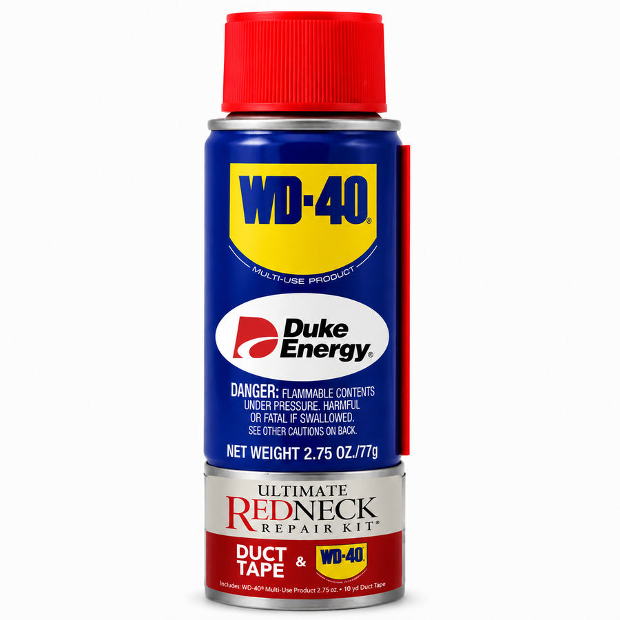 Ultimate Redneck Repair Kits, WD-40 2.75 oz Handy Cans and 6 yards of Duct Tapes - Custom Promo Now - UK