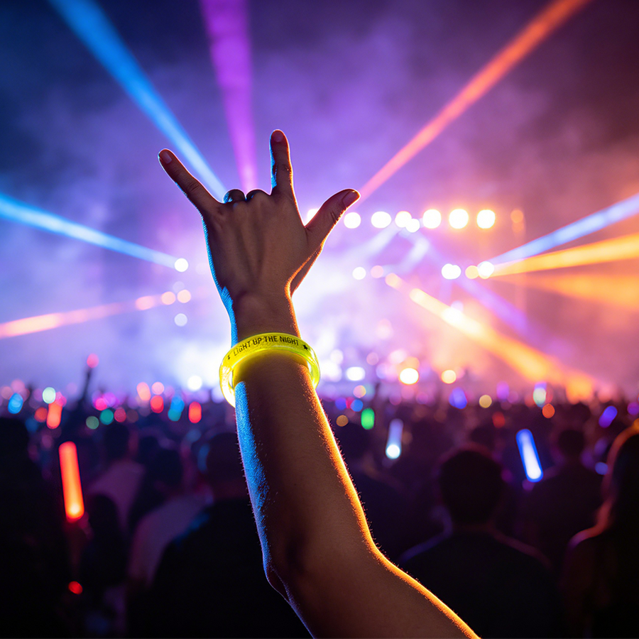 Custom Acrylic Glow Bracelets - Custom Promo Now - UK
