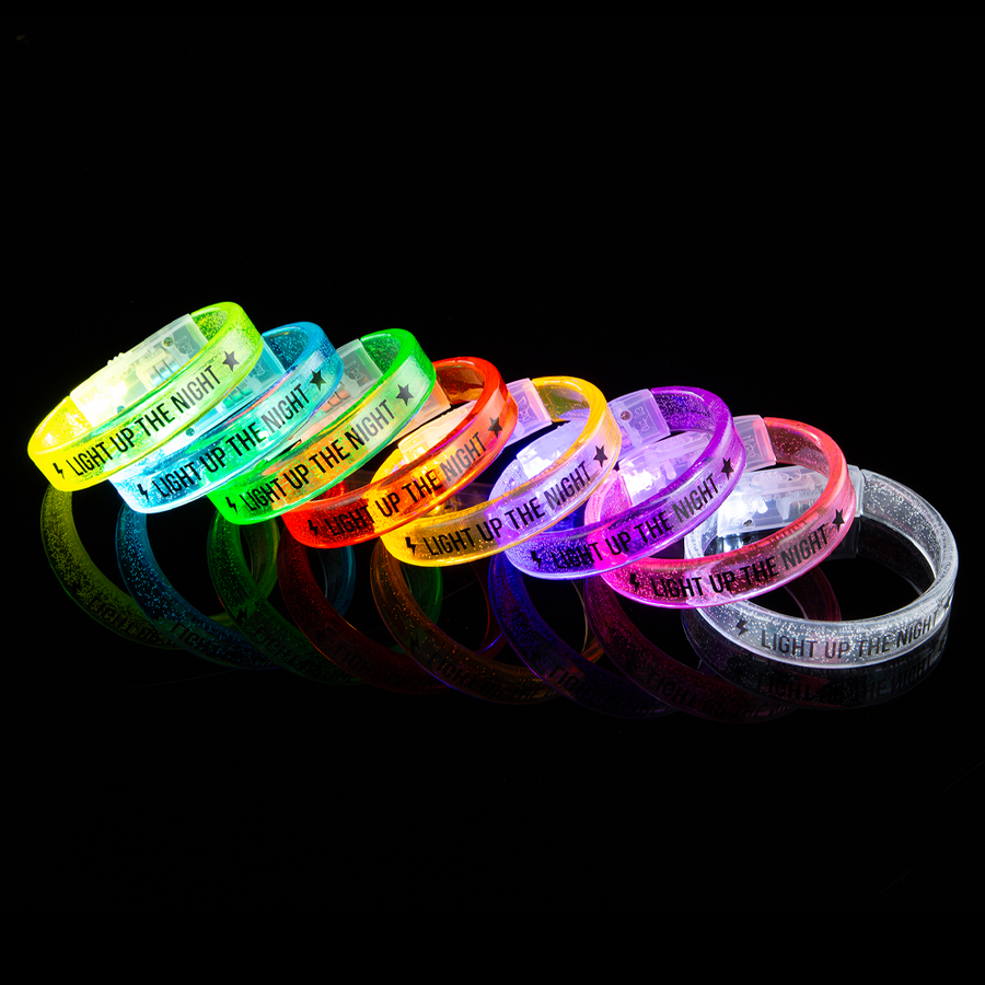 Custom Acrylic Glow Bracelets - Custom Promo Now - UK