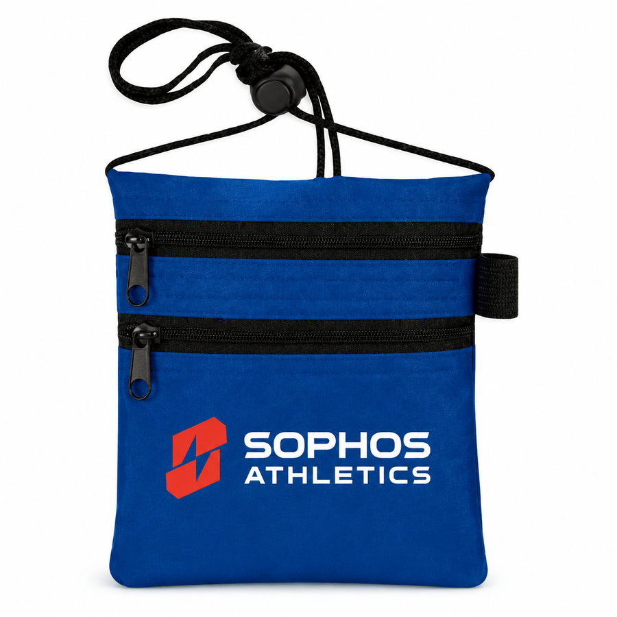 DualZip Neck Wallets - Custom Promo Now - UK