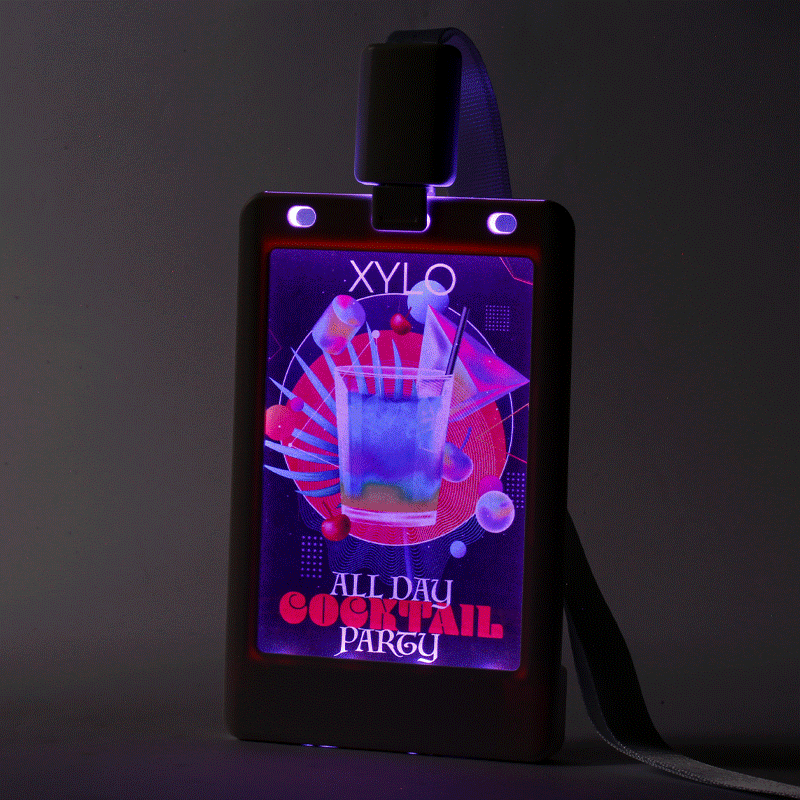 Glow Badge Holder - Custom Promo Now - UK